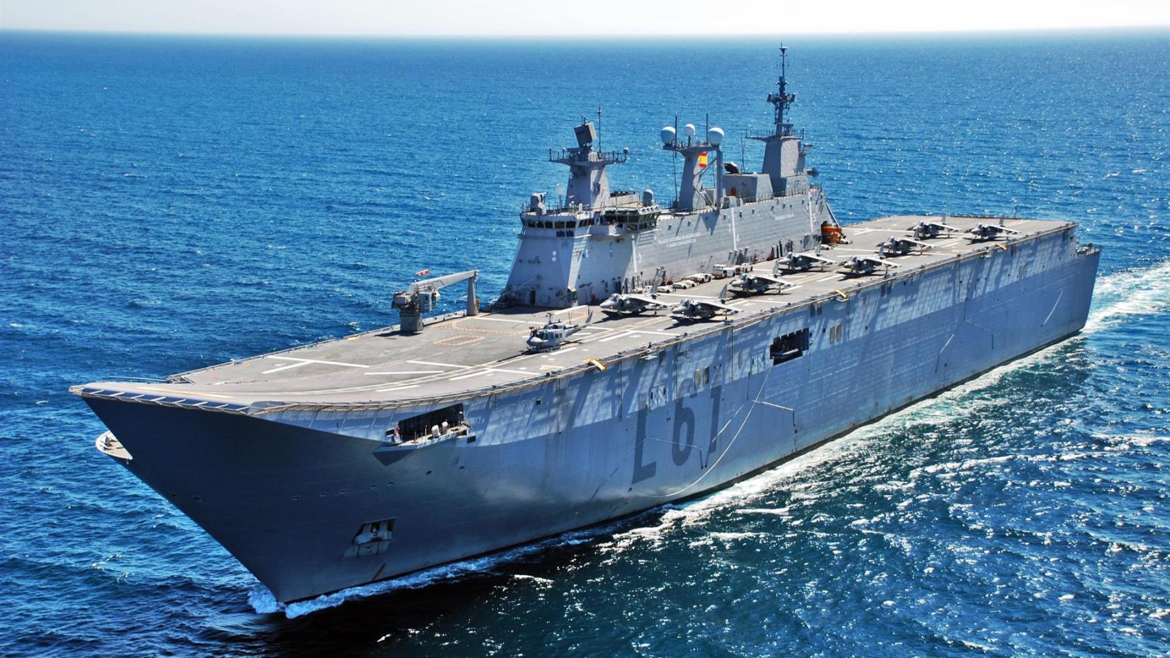 El buque de la Armada ‘Juan Carlos I’.