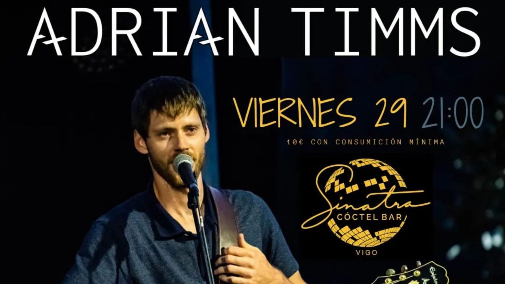 Adrian Timms celebra el aniversario de su primer disco en el Sinatra de Vigo