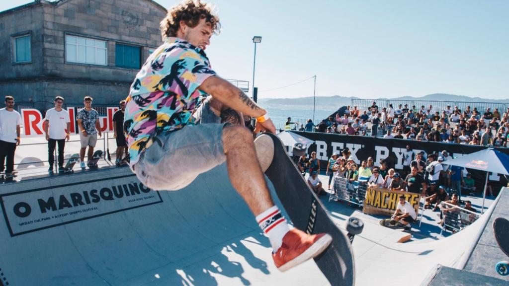 Prueba de skate durante O Marisquiño. Foto: O Marisquiño