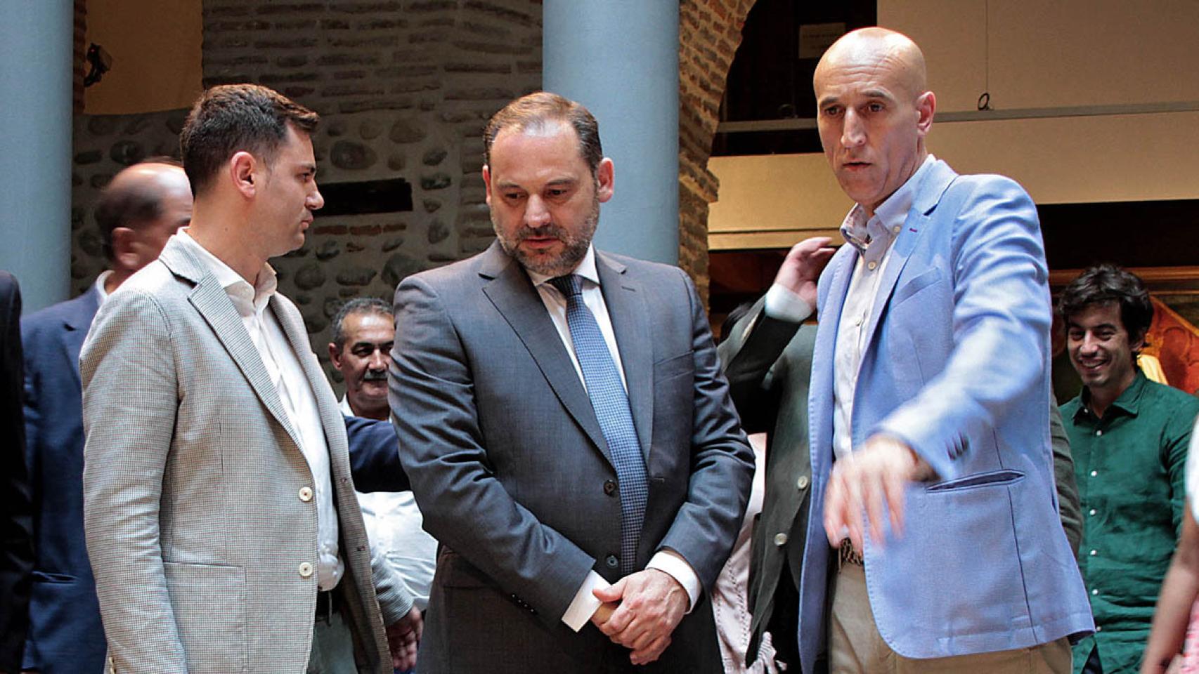 Javier Alfonso Cendón, José Luis Ábalos y José Antonio Diez