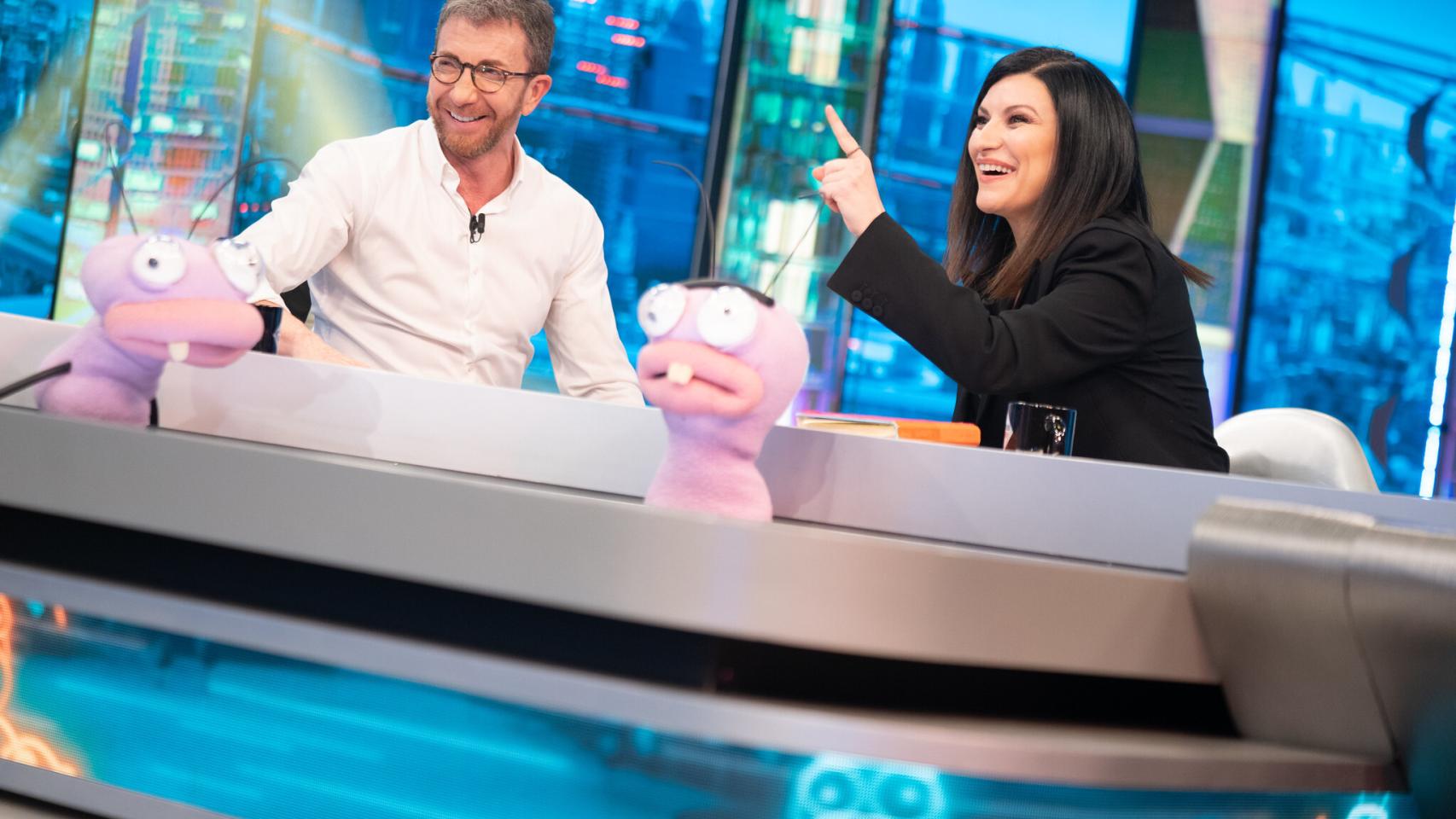Laura Pausini en su visita a 'El Hormiguero' el pasado jueves 7 de abril de 2022.