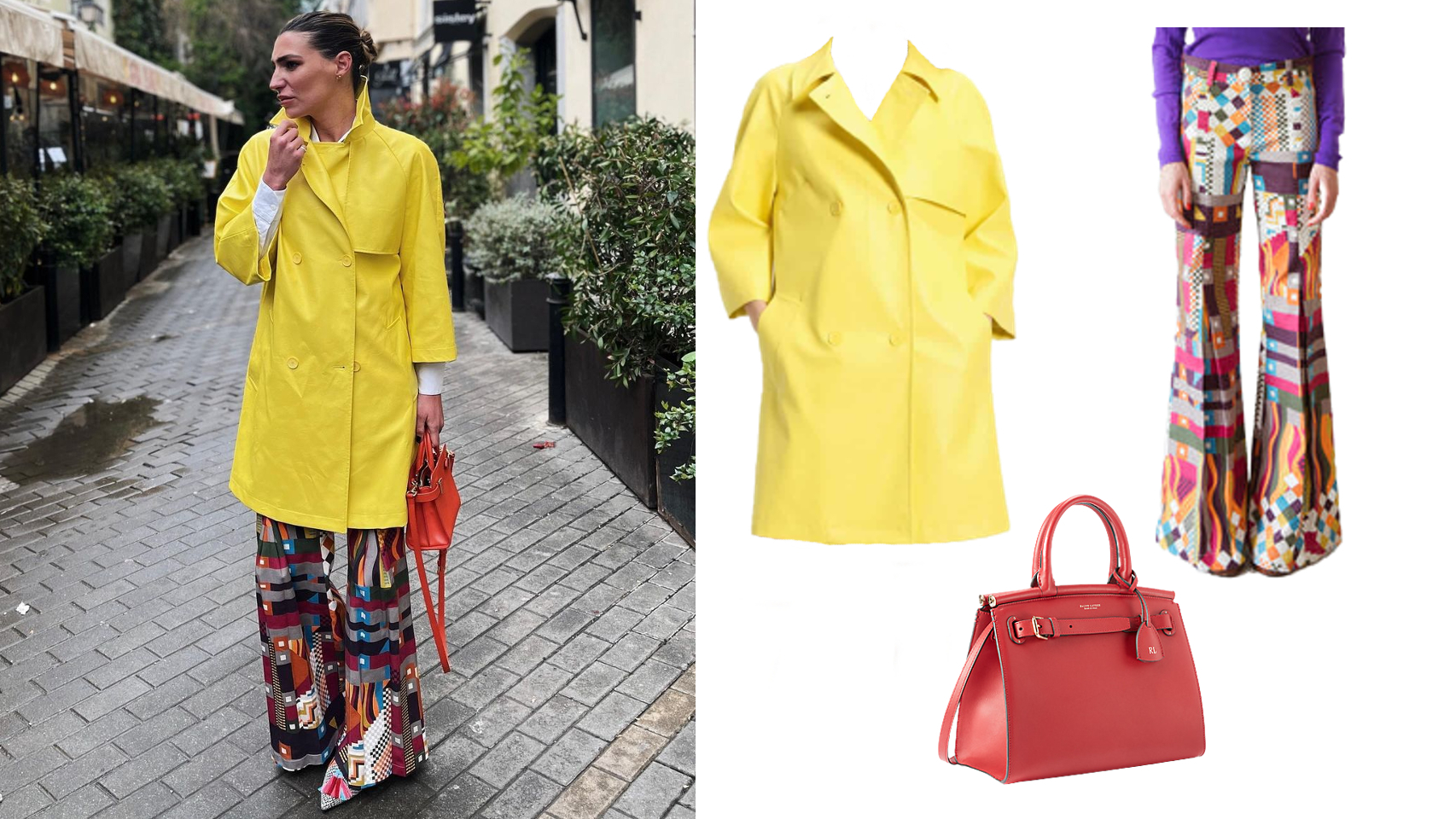 Eugenia Osborne con un 'look' muy ecléctico para los días de lluvia.