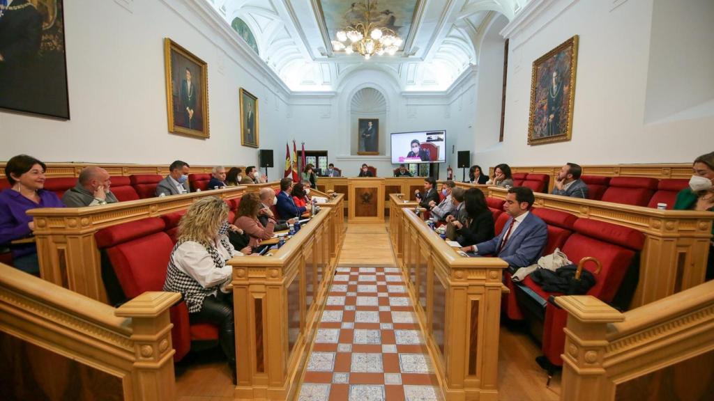 Pleno del Ayuntamiento de Toledo. Foto: Ayuntamiento de Toledo.