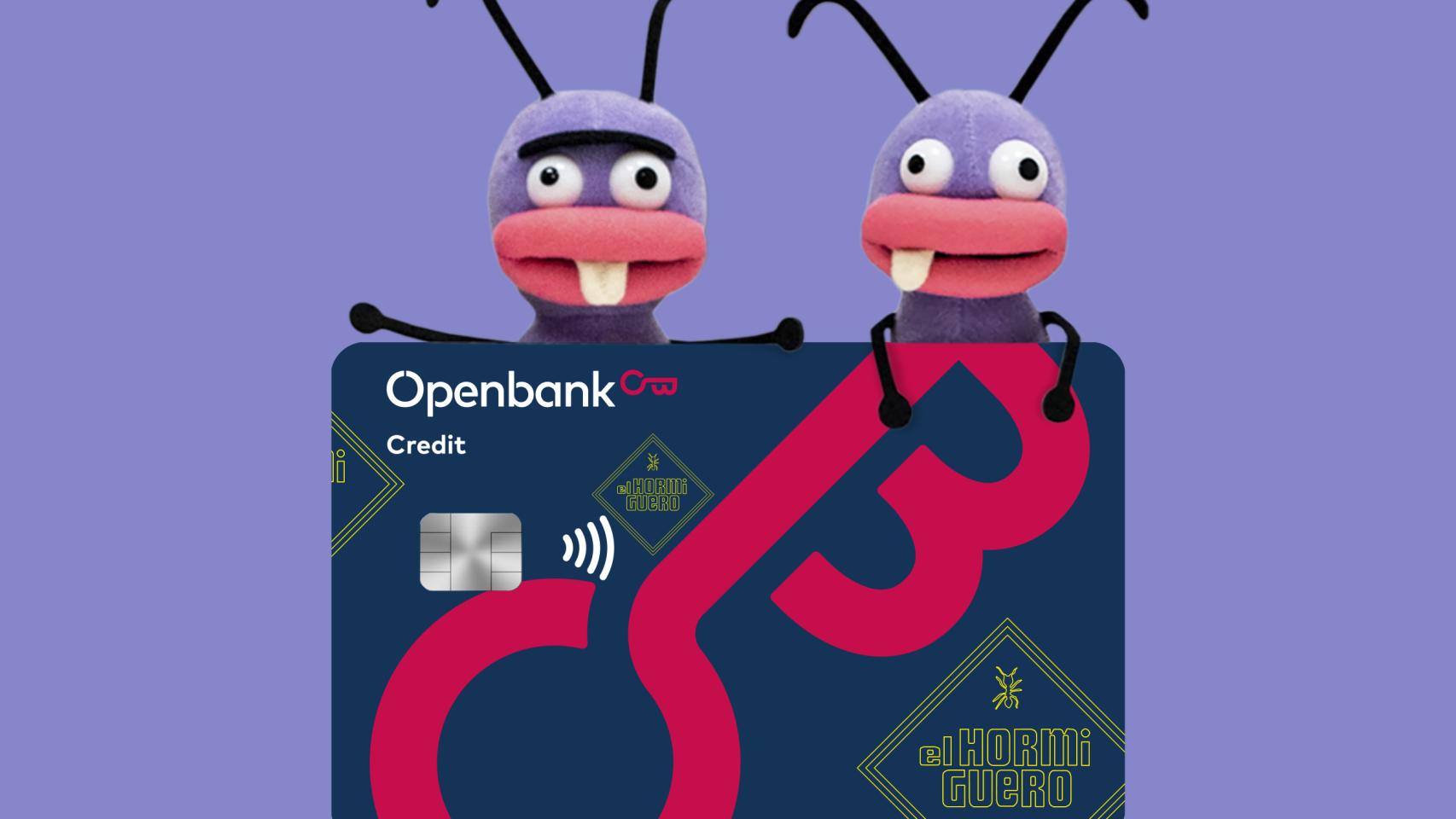 Imagen de la tarjeta que Openbank lanza con 'El Hormiguero'.