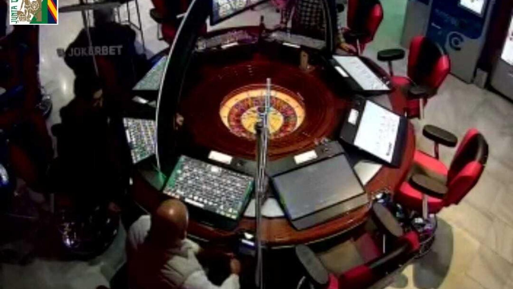 Foto del detenido en la ruleta.