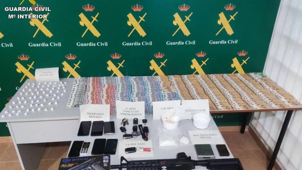 Material intervenido en la operación.