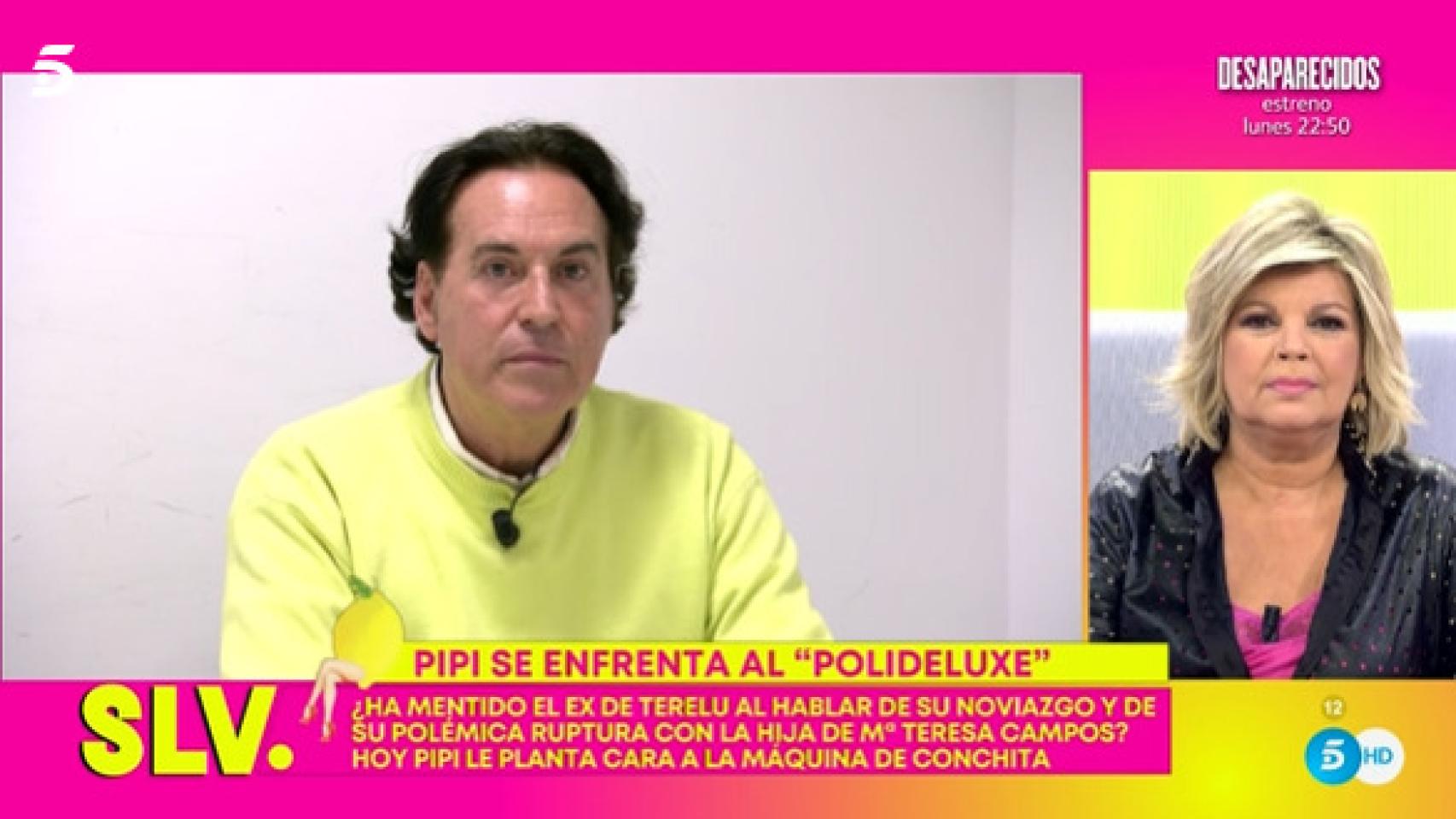 Terelu Campos y Pipi Estrada en 'Sálvame'.