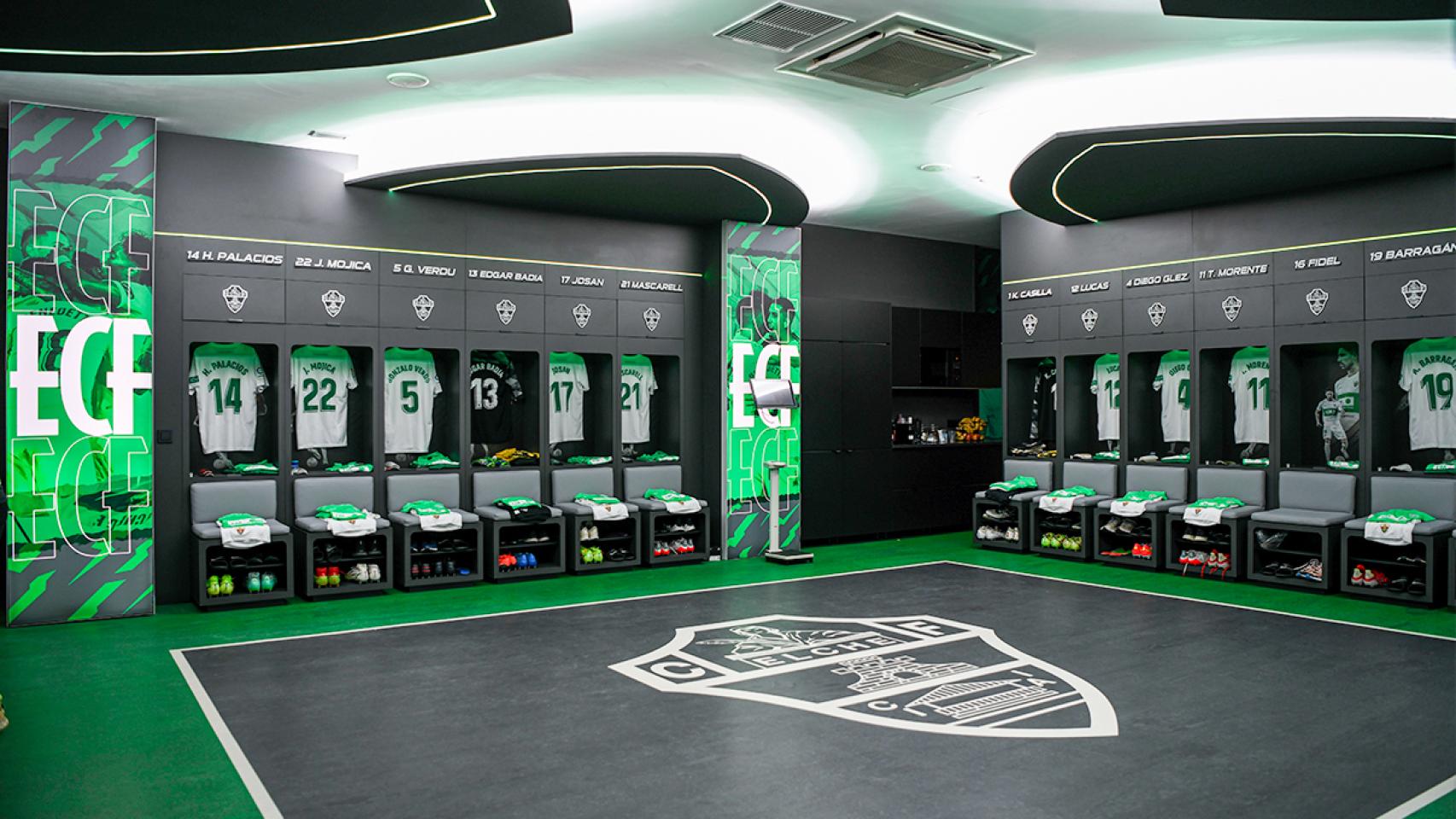 Los nuevos vestuarios del Elche C. F.