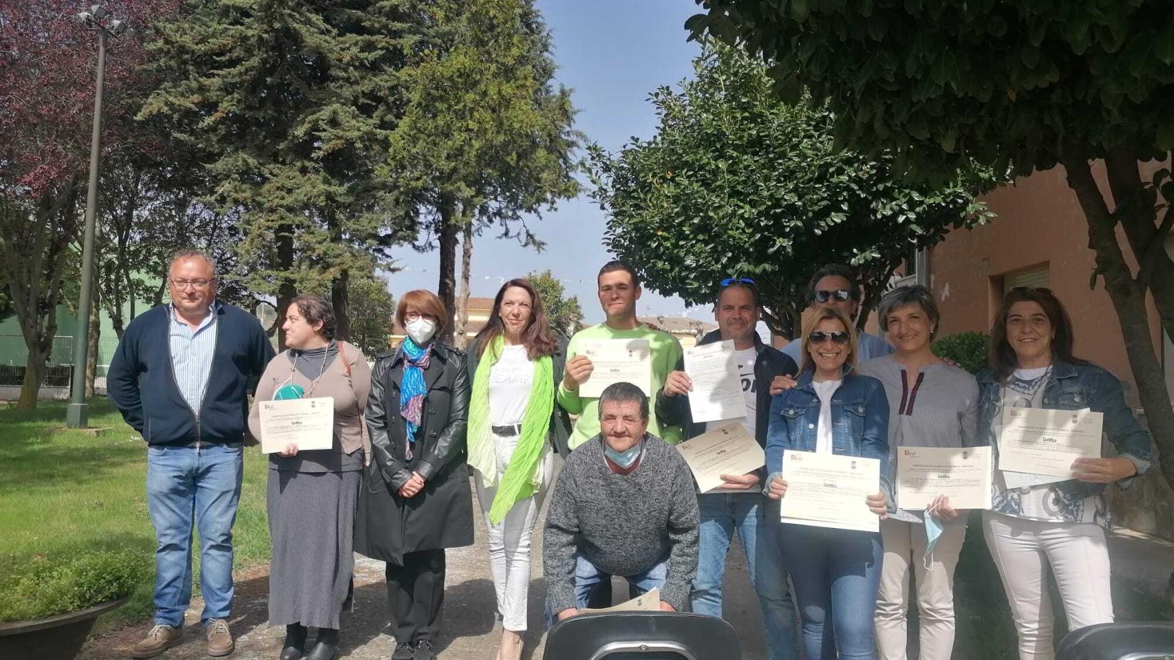 Recogiendo el programa de Formación y Empleo del Ecyl en Santa María de la Vega