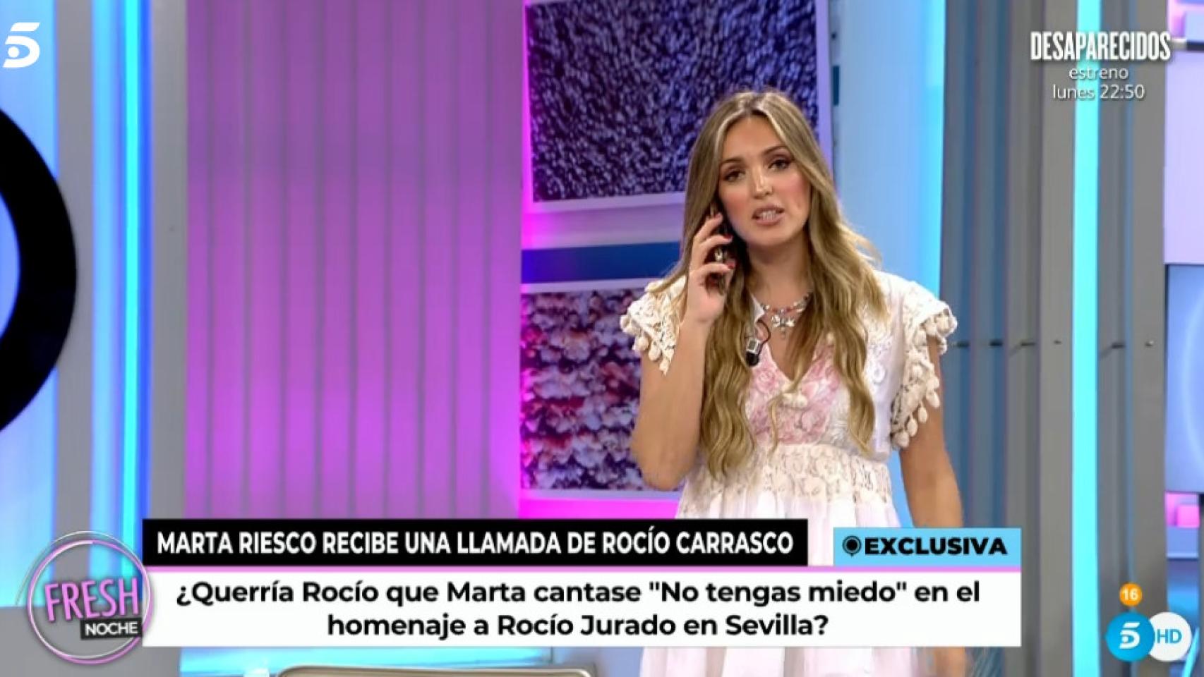 Marta Riesco, en 'Ya son las ocho'.