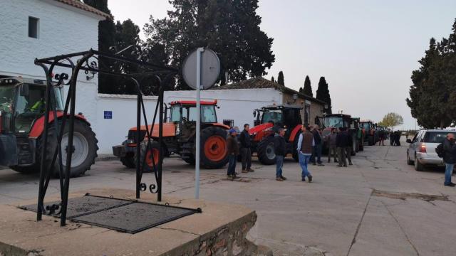 Tractorada en Campo de Criptana. Foto: Asaja.