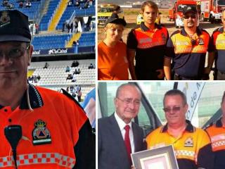Adiós a Moreno,  el voluntario más veterano de Protección Civil en Málaga.