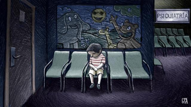 Los niños pueden tener que ir al psiquiatra, como los adultos.