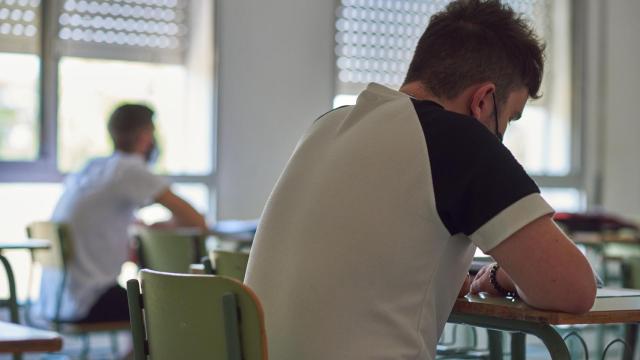 Aula de un instituto en una imagen de archivo.