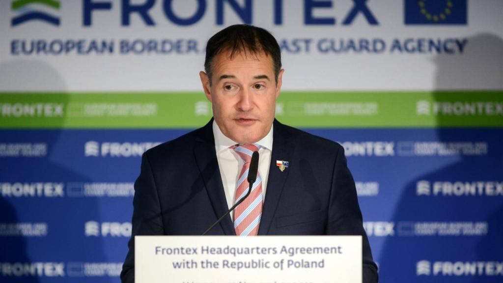 Fabrice Leggeri, durante una rueda de prensa en Varsovia, Polonia.