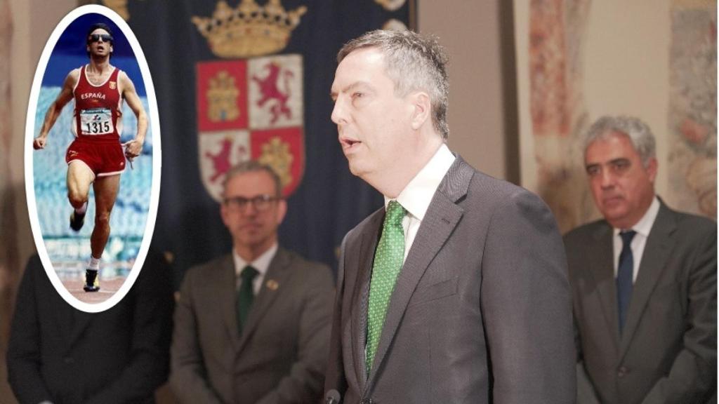 Enrique Sánchez-Guijo Acevedo en su toma de posesión y en el círculo durante su participación en los Juegos
