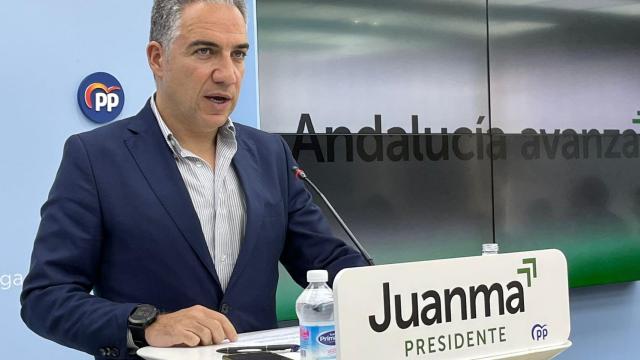 Imagen de Elías Bendodo, durante la junta directiva provincial.