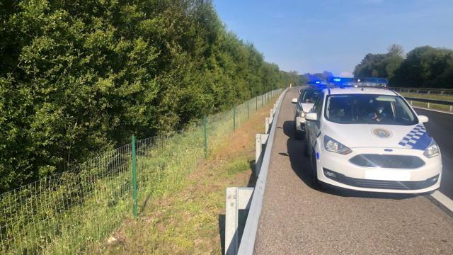 Imagen de archivo de una inervación policial en Cambre.