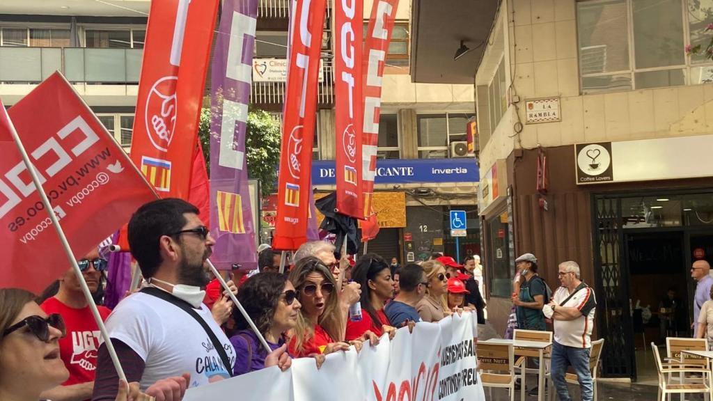 Manifestación en Alicante.