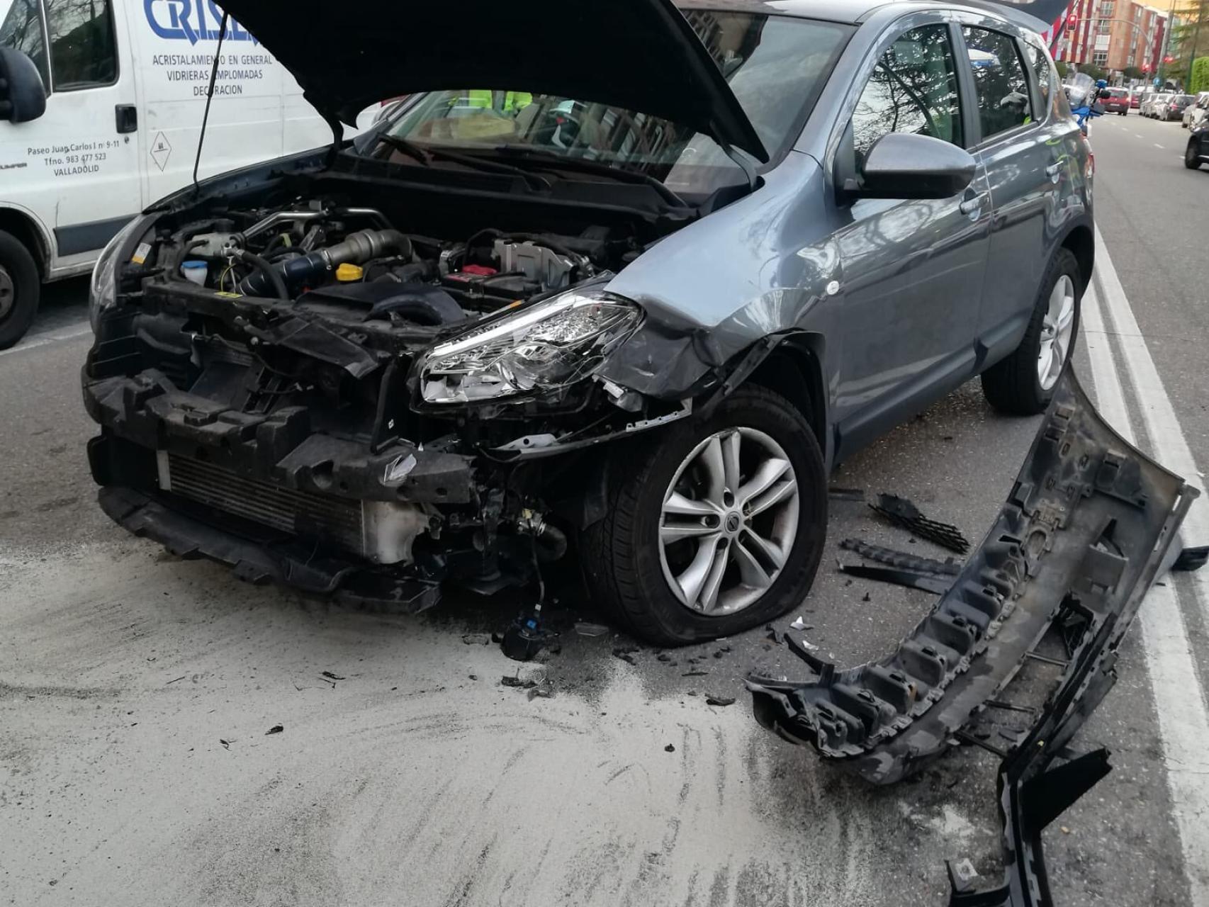 Brutal accidente en Valladolid de un conductor positivo en alcoholemia