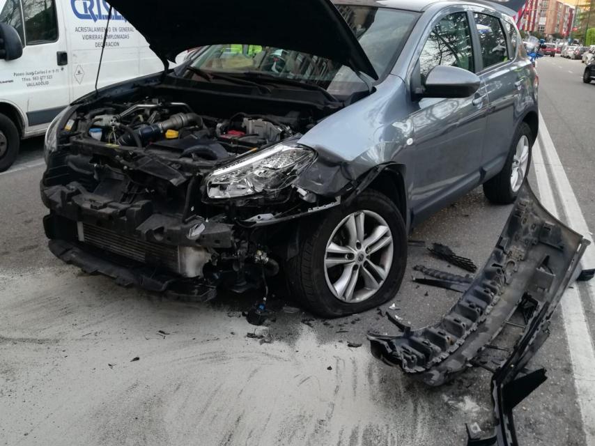 Brutal accidente en Valladolid de un conductor positivo en alcoholemia