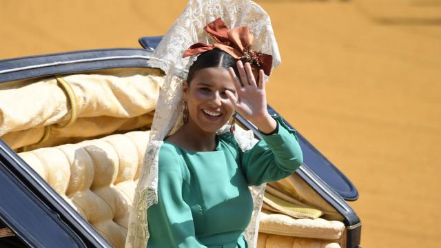 Tana Rivera en la 'Exhibición de Enganches' el domingo 1 de mayo.