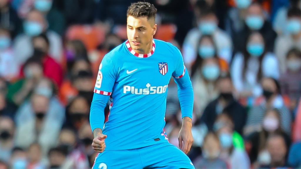 José María Giménez, en un partido del Atlético de Madrid