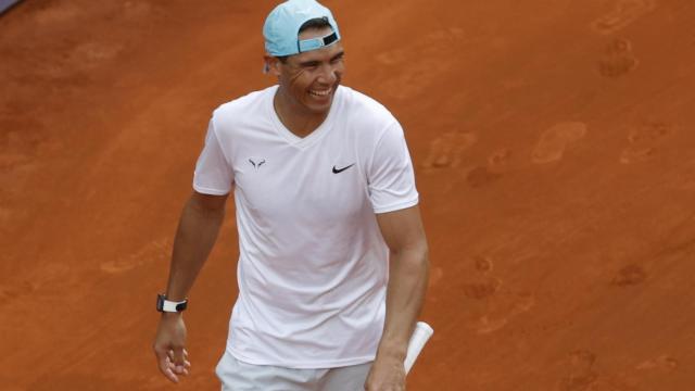 Entrenamiento de Rafa Nadal en la Caja Mágica para el Mutua Madrid Open 2022