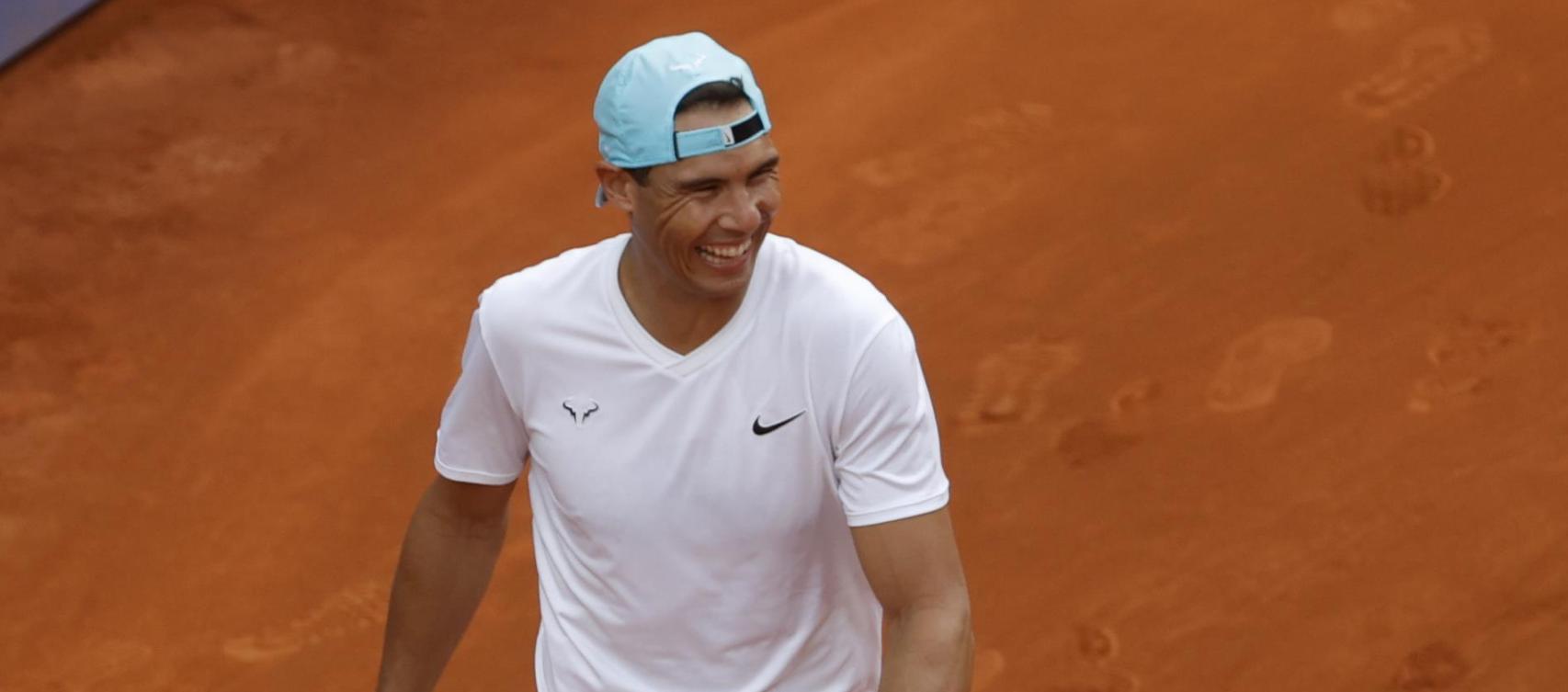 Entrenamiento de Rafa Nadal en la Caja Mágica para el Mutua Madrid Open 2022