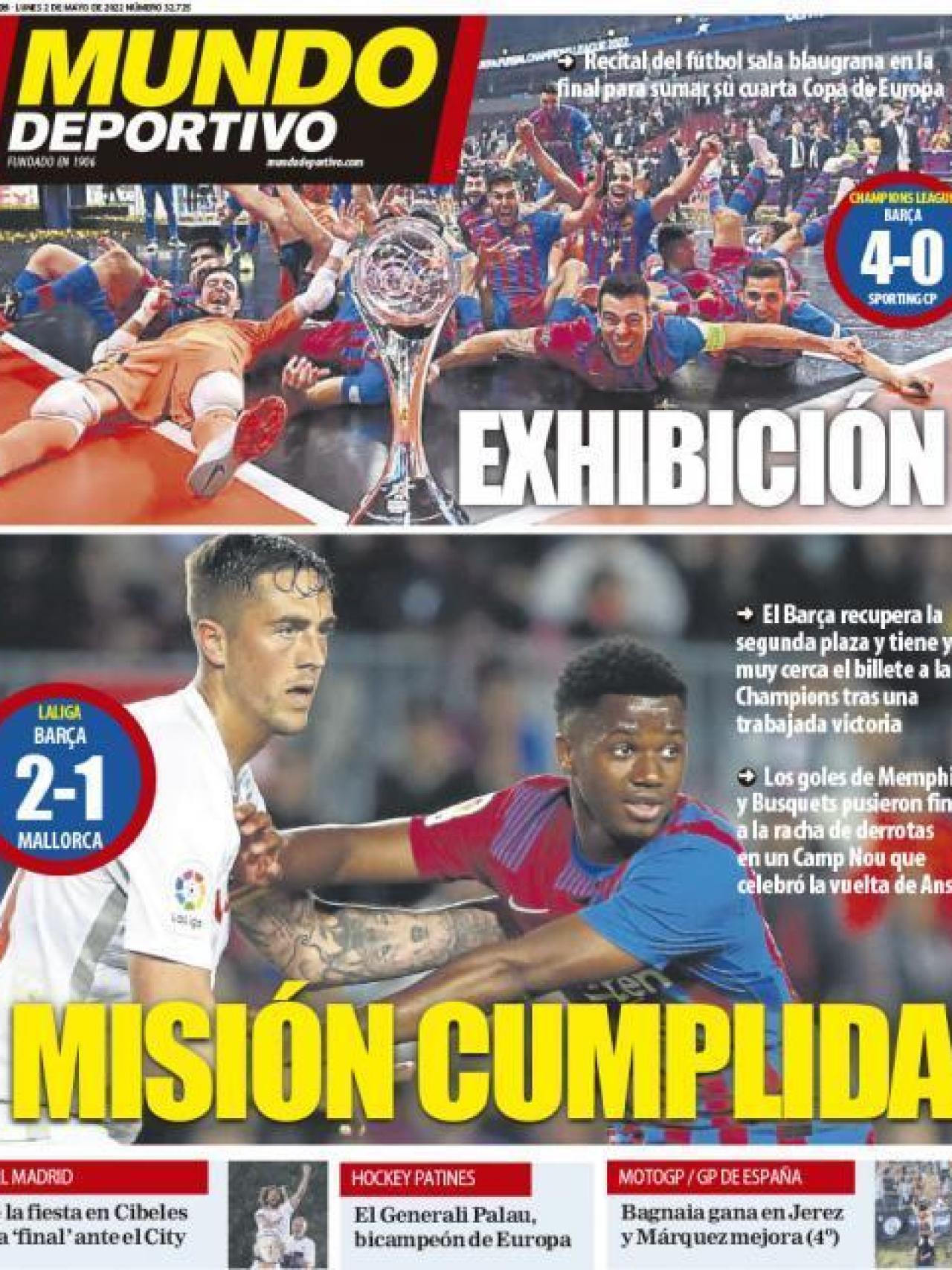 Portada Mundo Deportivo