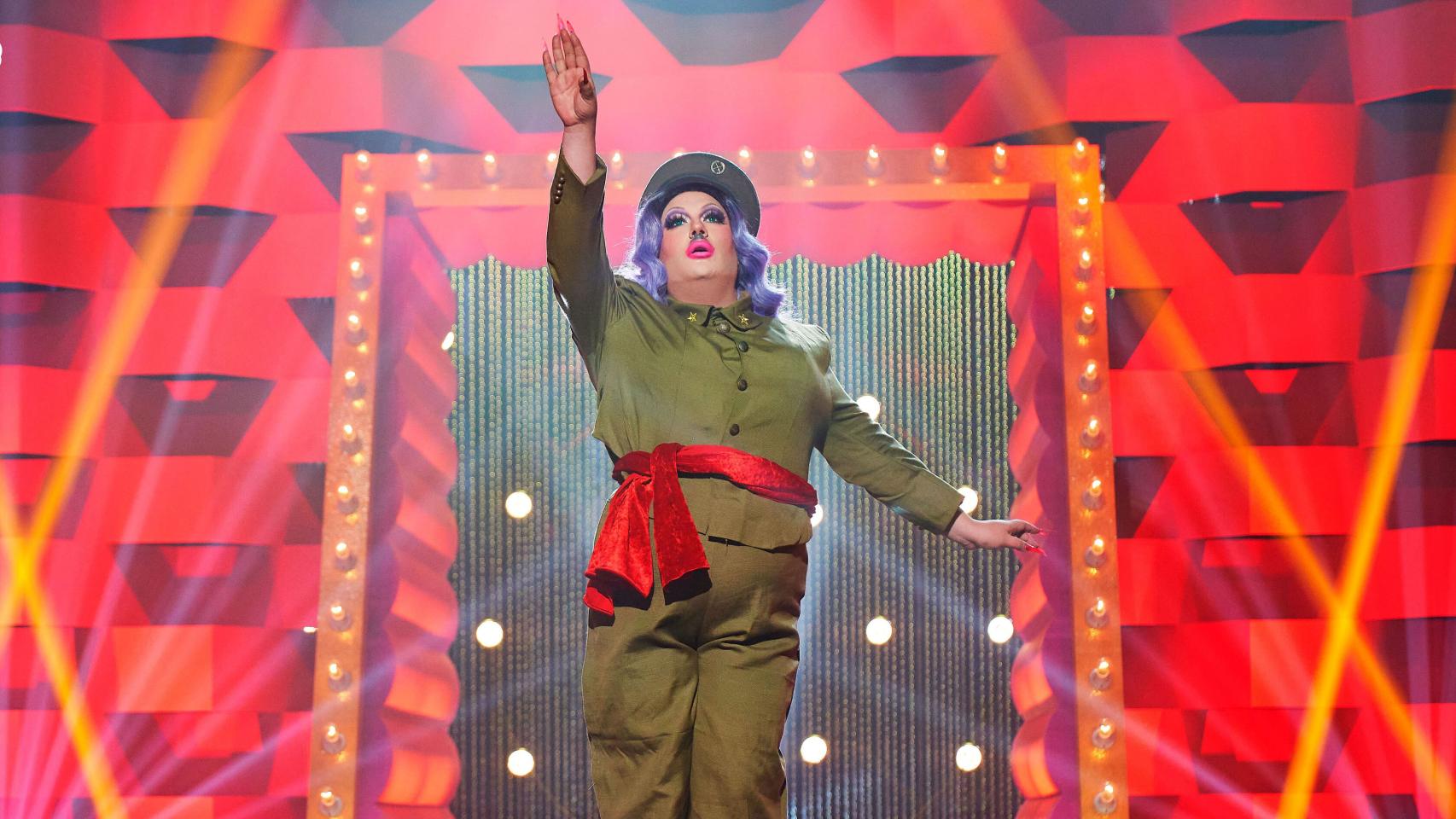 Estrella Xtravaganza con su look inspirado en Franco