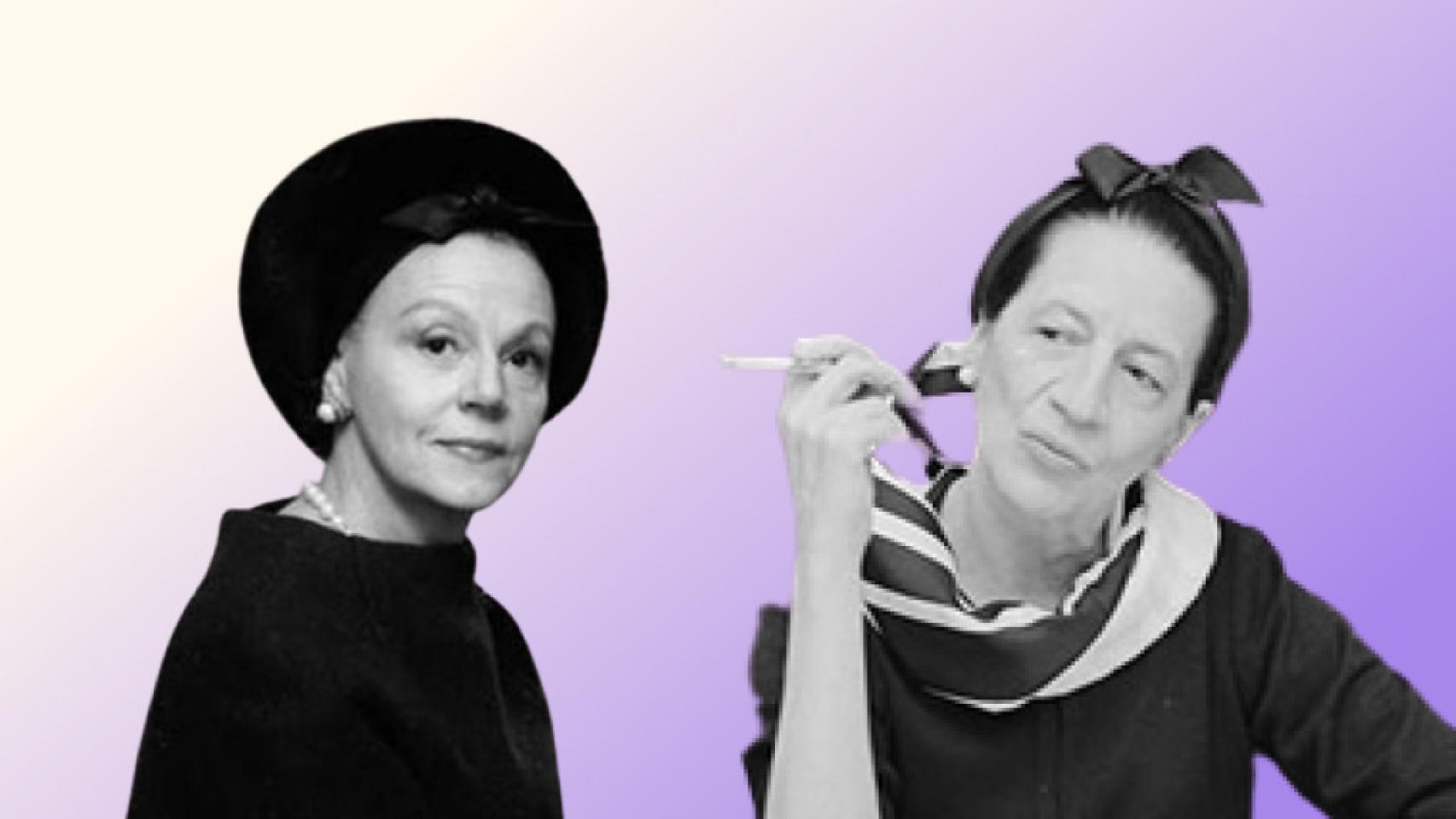 A la izquierda, Eleanor Lambert, y la derecha, Diana Vreeland.