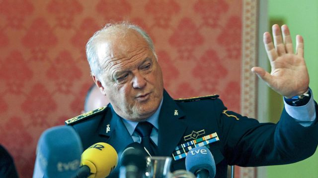 El jefe de Policía Local de Alicante, José María Conesa, en la Comisión No Permanente del Ayuntamiento de Alicante.