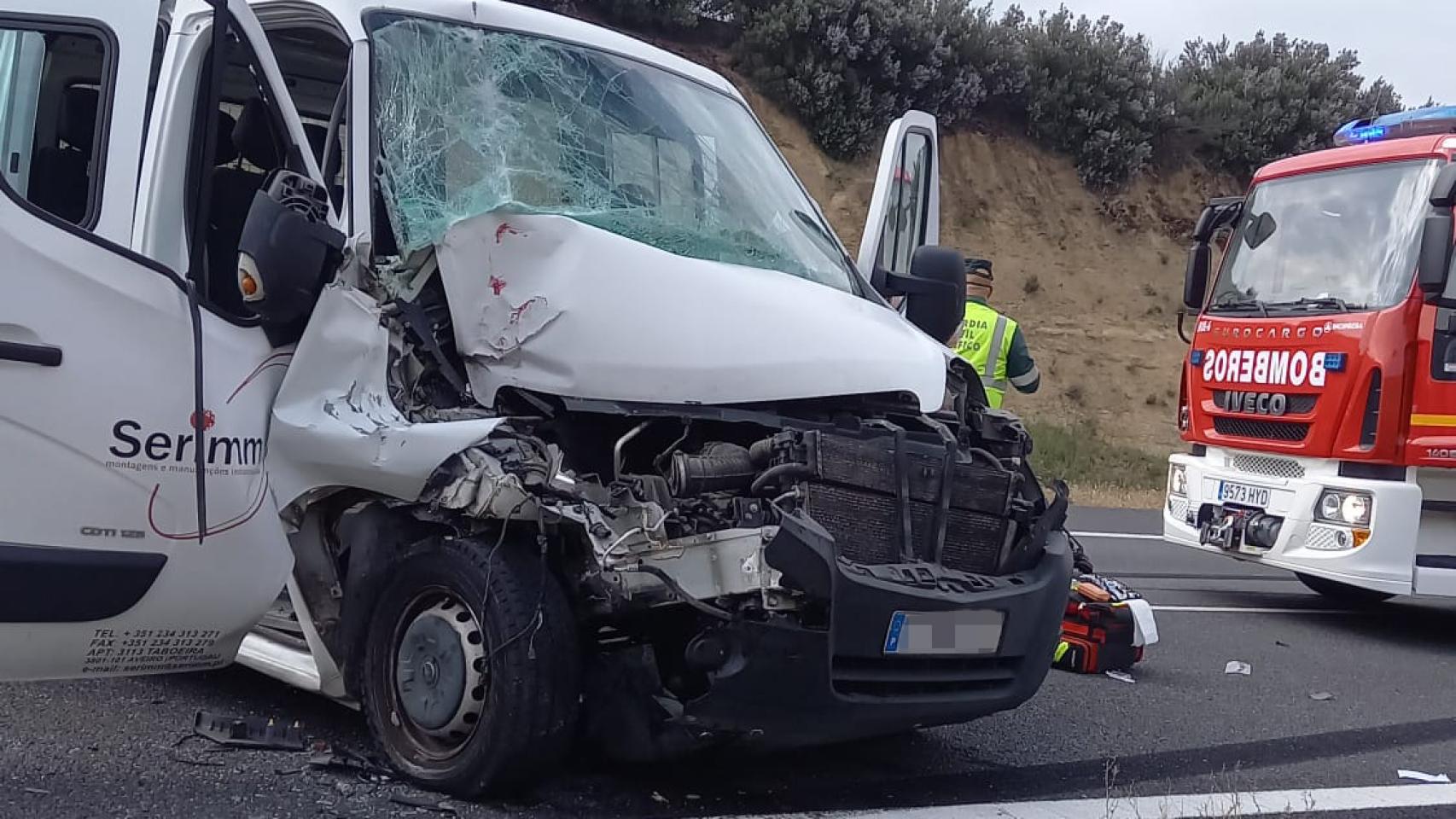 Accidente en Castrillo de la Guareña