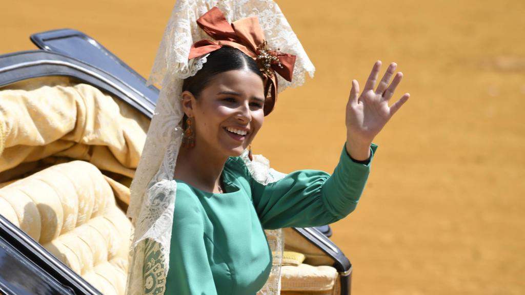 Tana Rivera como madrina de Exhibición de Enganches.