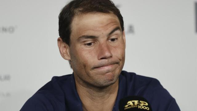 Rafa Nadal durante su rueda de prensa