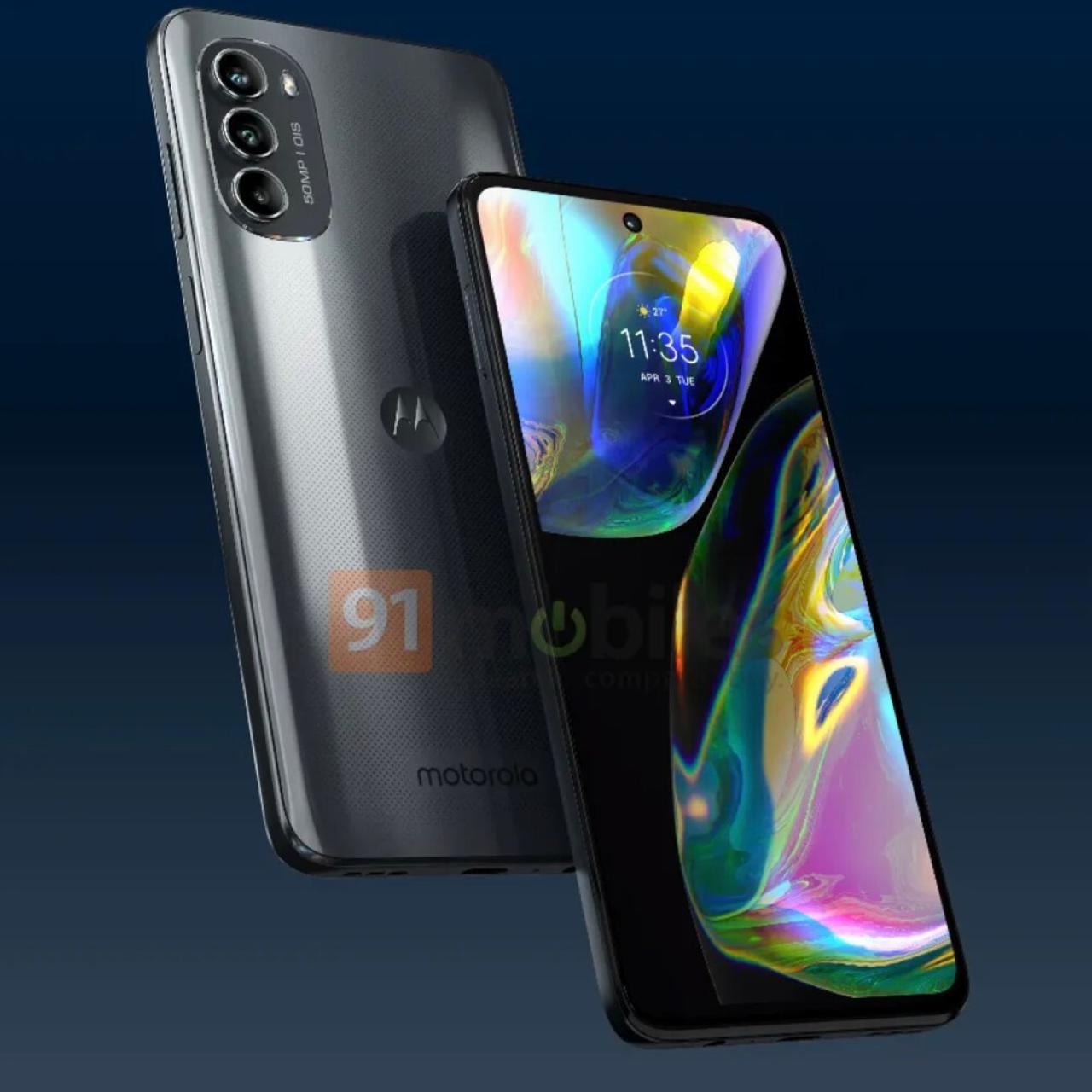 Motorola Moto G82 por delante y detrás