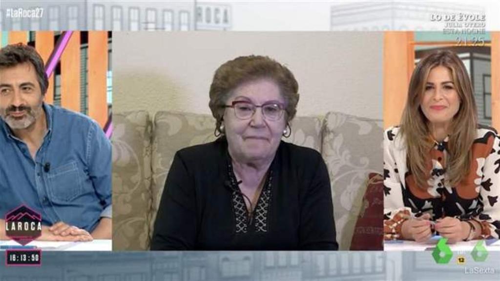 Ángeles Pérez interviniendo en el programa 'La Roca' este pasado domingo, 1 de mayo de 2022.