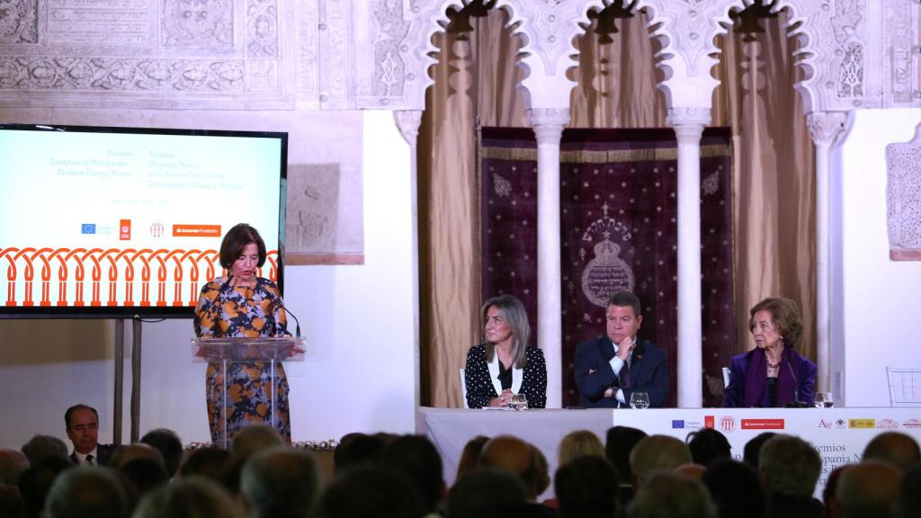 Araceli Pereda en la entrega de los premios Hispania Nostra y Europa Nostra. Foto: Óscar Huertas.