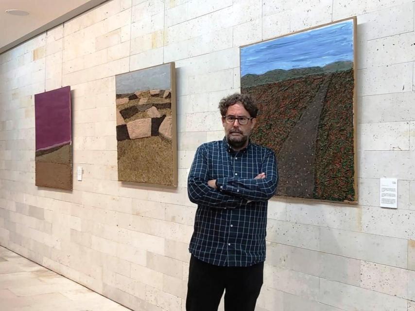 Iván, con su exposición