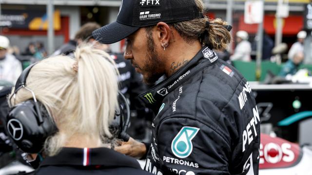 Lewis Hamilton en el Gran Premio de Imola de Italia