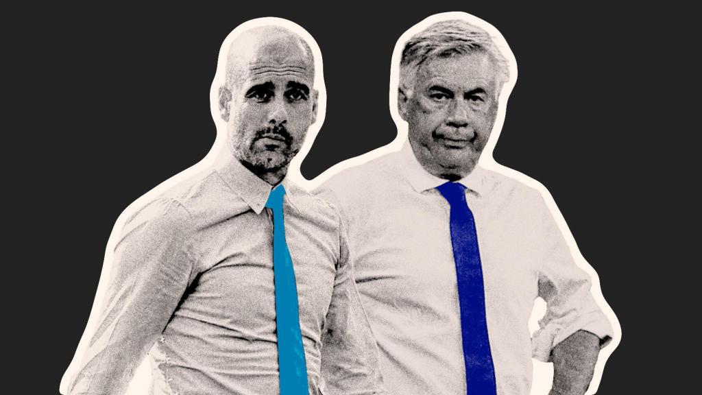 Pep Guardiola y Carlo Ancelotti