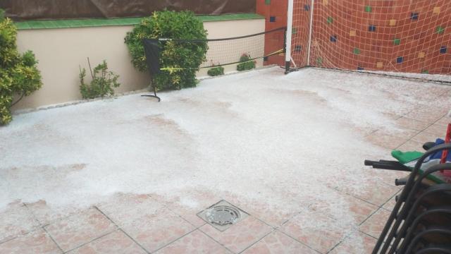 Granizo en Ronda.