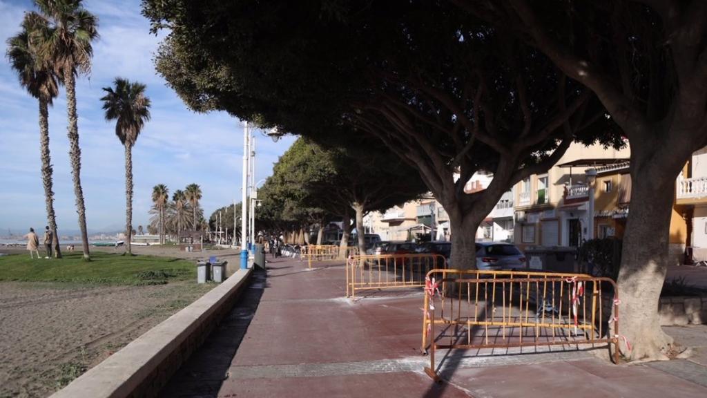 Imagen reciente del paseo marítimo de El Palo, en Málaga.