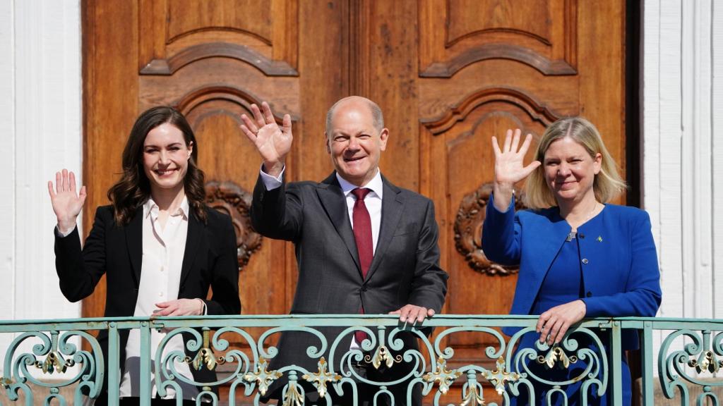 El canciller alemán, Olaf Scholz, recibe en su país a sus homólogas finlandesa y sueca, Sanna Marin y Magdalena Andersson, este martes 3 de mayo
