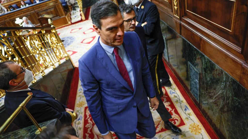 Pedro Sánchez en el Congreso de los Diputados.
