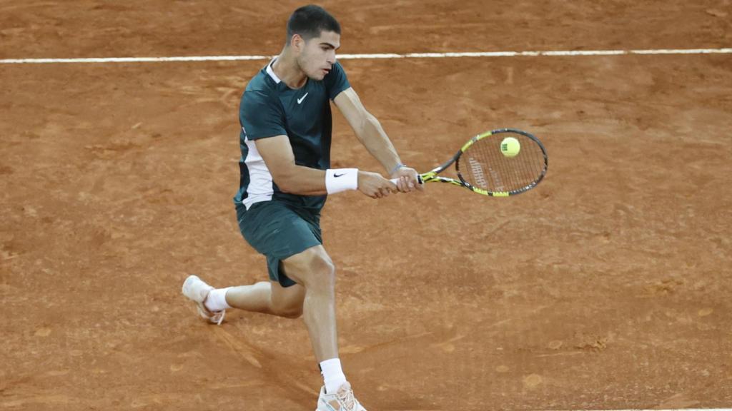 Carlos Alcaraz, en el Mutua Madrid Open.
