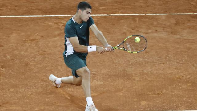 Carlos Alcaraz, en el Mutua Madrid Open.
