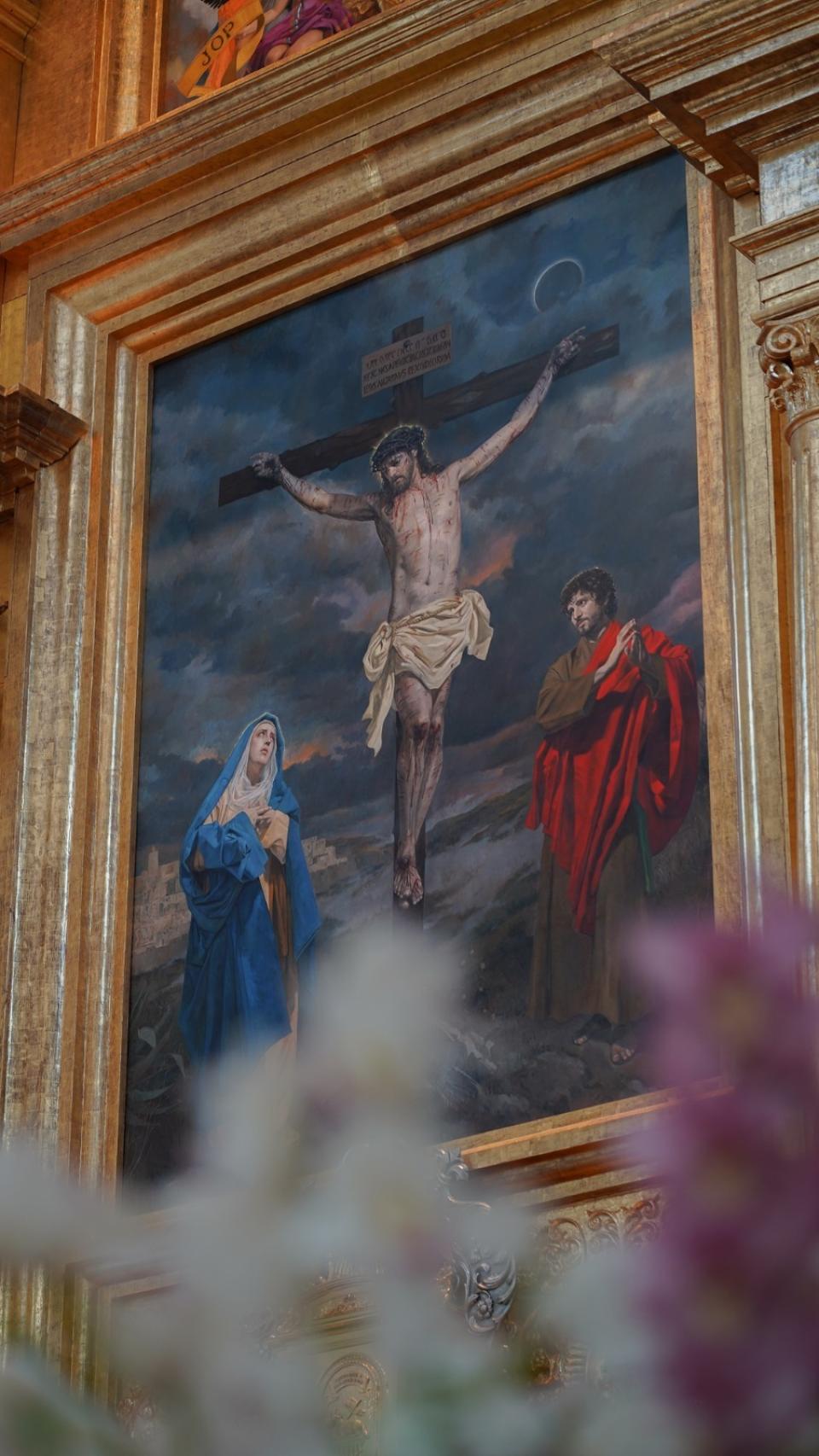 Pintura del Calvario para Guatemala.