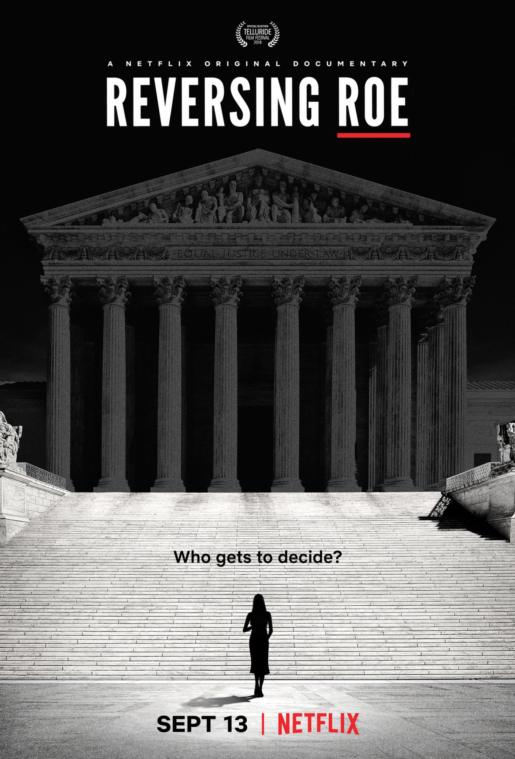 Cartel de 'Caso Roe: el aborto en los EE.UU.'